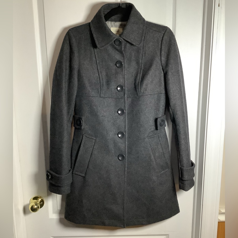 Y2K Jacob Connexion wool blend big button coat